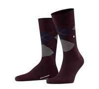 Burlington Edinburgh M So lana estampados 1 par, Calcetines Hombre, Rojo Claret 8435, 40-46