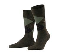 Burlington Edinburgh Melange M So lana estampados 1 par, Calcetines Hombre, Verde Jade Cream 7185, 40-46