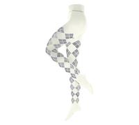 Burlington Elegant Essence W Ti algodón estampadas 1 pieza, Pantimedias Mujer, Blanco Off-White 2040, 42-44