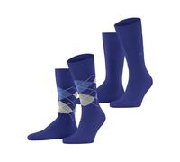 Burlington Everyday Mix Multipack M So algodón estampados 2 pares, Calcetines Hombre, Azul Night Blue 6048, 40-46