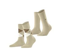 Burlington Everyday Mix Multipack W So algodón estampados 2 pares, Calcetines Mujer, Beis Cream 4011, 36-41