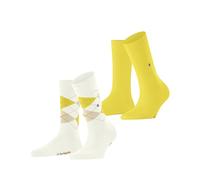 Burlington Everyday Mix Multipack W So algodón estampados 2 pares, Calcetines Mujer, Blanco Off-White 2040, 36-41
