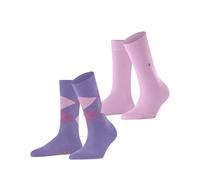 Burlington Everyday Mix Multipack W So algodón estampados 2 pares, Calcetines Mujer, Morado Lilac 6925, 36-41