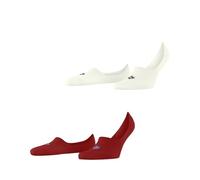 Burlington Everyday Multipack M In algodón invisibles lisos 2 pares, Calcetines pinkies Hombre, Rojo Active Red 8105, 45-46