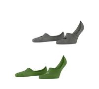 Burlington Everyday Multipack M In algodón invisibles lisos 2 pares, Calcetines pinkies Hombre, Verde Fairway 7480, 43-44