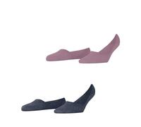 Burlington Everyday Multipack W In algodón invisibles lisos 2 pares, Calcetines pinkies Mujer, Rosa Powder Pink 8493, 41-42