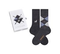 Burlington Everyday X-Mas M So algodón estampados 2 pares, Calcetines Hombre, Gris Grey Mix 0070, 40-46
