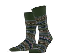 Burlington Fair Isle M So lana estampados 1 par, Calcetines Hombre, Verde Asparagus 7045, 40-46