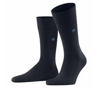 Burlington Hombre Calcetines Leeds - Lana Virgen, Logo, Uni, Talla Única, 40-46