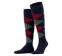 Burlington King M KH algodón lana largo estampado 1 par, Calcetines largos Hombre, Azul (Marine 6120), 40/46 EU