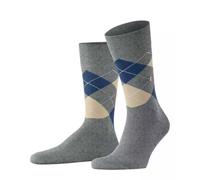 Burlington King M So algodón estampados 1 par, Calcetines Hombre, Gris Light Grey Melange 3393, 46-50