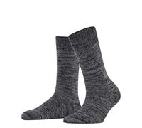 Burlington Knittingham W So lana algodón estampados 1 par, Calcetines Mujer, Negro Black 3000, 36-41