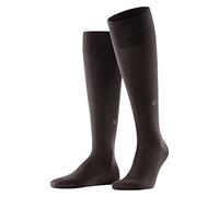 Burlington Leeds M KH algodón lana largo unicolor 1 par, Calcetines largos Hombre, Marrón (Brown 5930), 40-46