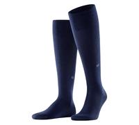 Burlington Leeds M Kh algodón lana lisos 1 par, Calcetines largos Hombre, Azul Marine 6120, 40-46