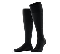 Burlington Leeds M Kh algodón lana lisos 1 par, Calcetines largos Hombre, Negro Black 3000, 40-46