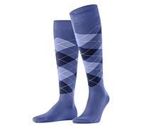 Burlington Manchester M Kh algodón estampados 1 par, Calcetines largos Hombre, Azul Water 6550, 40-46