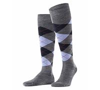 Burlington Manchester M Kh algodón estampados 1 par, Calcetines largos Hombre, Gris Concrete Melange 3615, 40-46