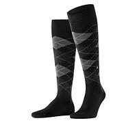 Burlington Manchester M Kh algodón estampados 1 par, Calcetines largos Hombre, Negro Black 3000, 40-46