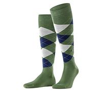 Burlington Manchester M KH algodón largo estampado 1 par, Calcetines largos Hombre, Verde (Hunter Green 7748), 40/46 EU