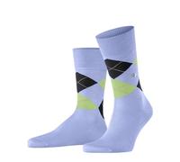 Burlington Manchester M So algodón estampados 1 par, Calcetines Hombre, Azul Danubio Melange 6258, 40-46