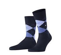 Burlington Manchester M So algodón estampados 1 par, Calcetines Hombre, Azul Marine 6120, 46-50