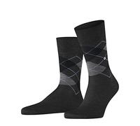Burlington Calcetines Hombre Manchester M So – Algodón estampado, Gris Anthracite, 40-46