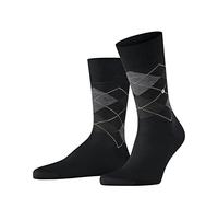 Burlington Manchester M So algodón estampados 1 par, Calcetines Hombre, Negro Black 3000, 46-50