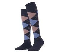 Burlington Marylebone W Kh lana estampados 1 par, Calcetines largos Mujer, Azul Dark Blue Melange 6688, 36-41
