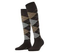 Burlington Marylebone W Kh lana estampados 1 par, Calcetines largos Mujer, Marrón Dark Brown 5235, 36-41