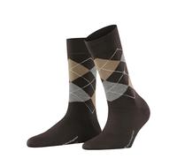 Burlington Marylebone W So lana estampados 1 par, Calcetines Mujer, Marrón Dark Brown 5235, 36-41