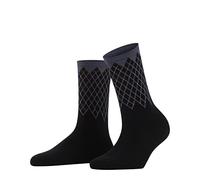 Burlington Mayfair W SO algodón estampado 1 par, Calcetines Mujer, Negro (Black 3000), 36/41 EU