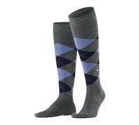 Burlington Melange Edinburgh M Kh Wolle Gemustert Calcetines, Azul Aciano Azul 6337, 42-48 Hombres