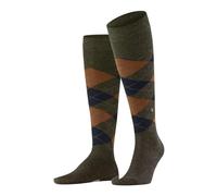 Burlington Melange Edinburgh M Kh Wolle Gemustert Calcetines, Verde Evergreen 7460, 42-48 Hombres