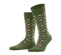 Burlington Mosaic Affair M So algodón estampados 1 par, Calcetines Hombre, Verde Fir Green 7656, 40-46