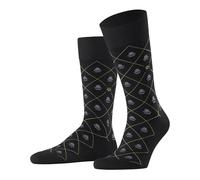 Burlington Moustache & Hat M So algodón estampados 1 par, Calcetines Hombre, Negro Black 3000, 40-46