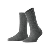Burlington Orkney W So algodón lana lisos 1 par, Calcetines Mujer, Gris Light Grey Melange 3390, 36-41