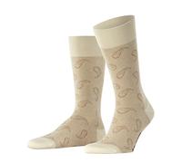 Burlington Paisley M So algodón estampados 1 par, Calcetines Hombre, Beis Zement 4077, 40-46