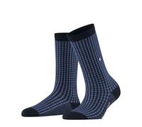 Burlington Pepita W So lana estampados 1 par, Calcetines Mujer, Azul Marine 6120, 36-41