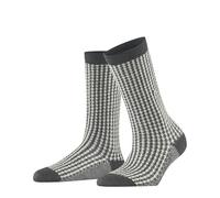 Burlington Pepita W So lana estampados 1 par, Calcetines Mujer, Gris Dark Grey 3070, 36-41