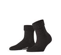 Burlington Plymouth W So lana lisos 1 par, Calcetines Mujer, Marrón Dark Brown 5235, 36-41