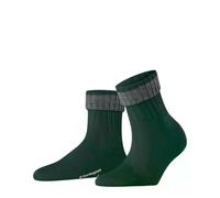 Burlington Plymouth W So lana lisos 1 par, Calcetines Mujer, Verde Forest 7450, 36-41