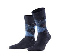 Burlington Preston M SO suave y cálido estampado 1 par, Calcetines Hombre, Azul (Dark Navy 6375), 40/46 EU