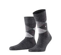 Burlington Preston M So suave y cálido estampados 1 par, Calcetines Hombre, Gris Anthracite Mouline 3087, 40-46