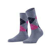 Burlington Queen W SO algodón estampado 1 par, Calcetines Mujer, Azul (Cobalt 6671), 36/41 EU