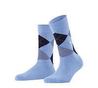 Burlington Queen W SO algodón estampado 1 par, Calcetines Mujer, Azul (Light Blue 6541), 36/41 EU