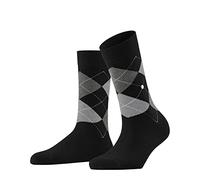 Burlington Queen W SO algodón estampado 1 par, Calcetines Mujer, Negro (Black-Aqua 3012), 41/45 EU