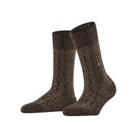 Burlington Rainy Boot W So lana seda estampados 1 par, Calcetines Mujer, Marrón Autumn Melange 5880, 36-41