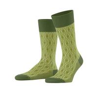 Burlington Seaside Chic M So algodón estampados 1 par, Calcetines Hombre, Verde Fir Green 7656, 40-46