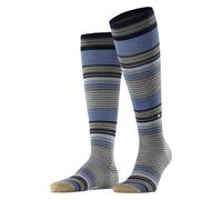Burlington Stripe M KH lana largo estampado 1 par, Calcetines largos Hombre, Gris (Dark Grey 3070), 40-46