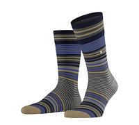 Burlington Stripe M So lana estampados 1 par, Calcetines Hombre, Gris Dark Grey 3070, 40-46